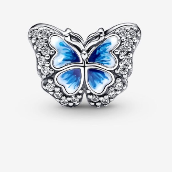 🦋💙BLUE BUTTERFLY DANGLE & SPARKLING CHARM SET💙🦋SPECIAL OFFER AVAILABLE BELOW - Picture 10 of 12